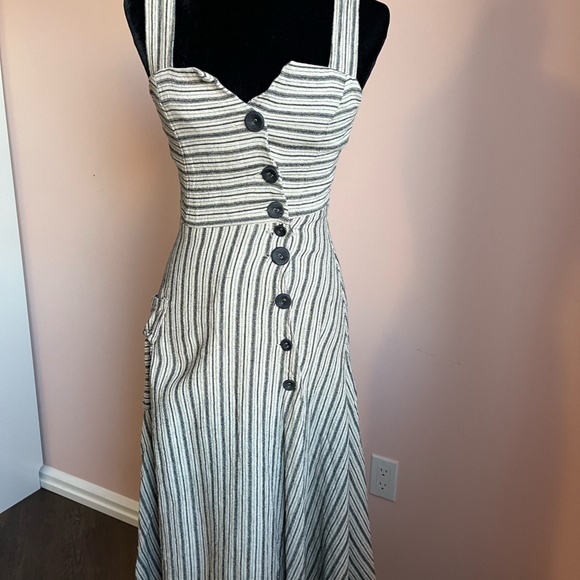 Edit Listing Anthropologie Eva Franco Stripe Utility Midi Dress - Picture 6 of 8